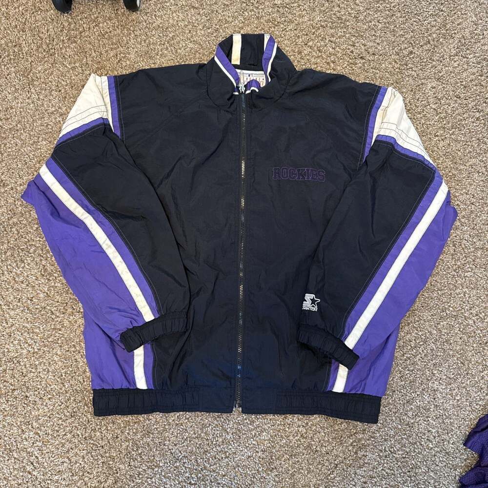 Vintage Starter Colorado Rockies MLB Windbreaker Jacket
